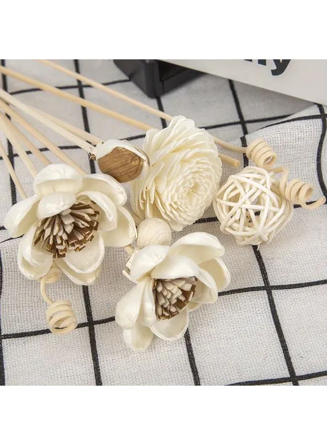 Wood Color Artificial Wood Lotus Rattan Decorative Sticks Natural Tabletop Decor Home Office Wedding Centerpieces - Image 4